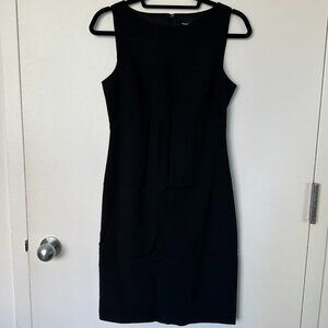 Theory - (Betty) Black, Sleeveless, Sheath Dress In Stretch Wool